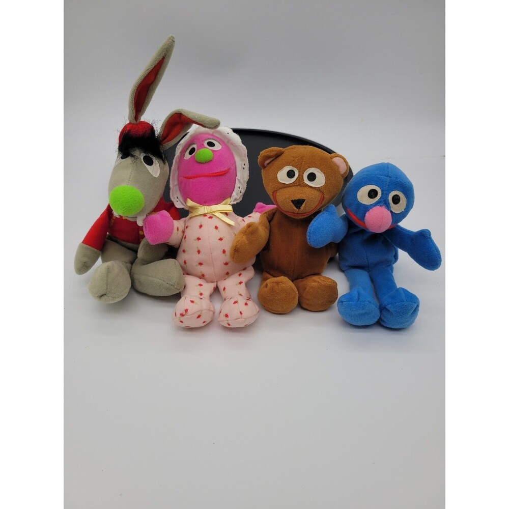 1997 Sesame Street Plush Lot Of 4 Tyco Vintage 9"